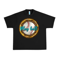 Black baseball with sunflower round earrings Urban Heavy Tee - BundleAndBundleShop