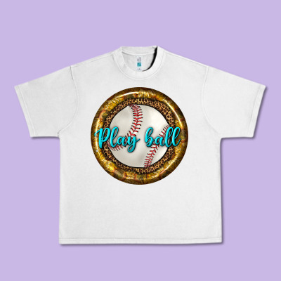Baseball With Sunflower Round Earrings Urban Heavy Tee Designed By Bundleandbundleshop