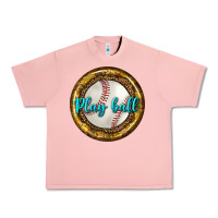 Salmon baseball with sunflower round earrings Urban Heavy Tee - BundleAndBundleShop