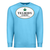 Ocean Blue tegridy farms Premium Sweatshirt - linhVisuals