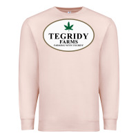 Pale Pink tegridy farms Premium Sweatshirt - linhVisuals