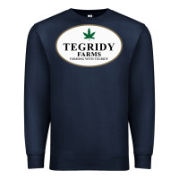 Navy tegridy farms Premium Sweatshirt - linhVisuals