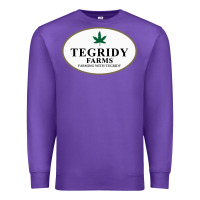Purple tegridy farms Premium Sweatshirt - linhVisuals