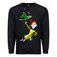Black green eggs and ham Premium Sweatshirt - linhVisuals