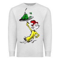 Oatmeal Heather green eggs and ham Premium Sweatshirt - linhVisuals