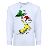 White green eggs and ham Premium Sweatshirt - linhVisuals