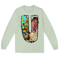 Matcha farm life alphabet lowercase letters u Long Sleeve Tee - BundleAndBundleShop