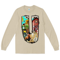 Mushroom farm life alphabet lowercase letters u Long Sleeve Tee - BundleAndBundleShop