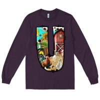 Plum farm life alphabet lowercase letters u Long Sleeve Tee - BundleAndBundleShop