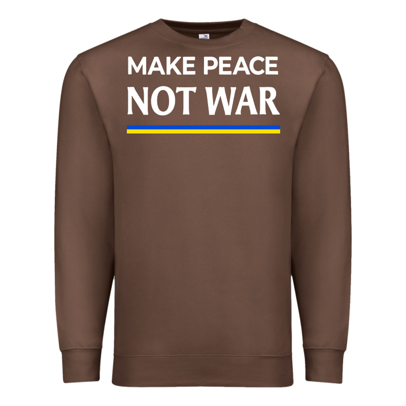 Make Peace Not War Premium Sweatshirt by linhVisuals | Teevron
