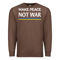 Chestnut make peace not war Premium Sweatshirt - linhVisuals