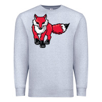 Heather Grey marist red foxes Premium Sweatshirt - linhVisuals
