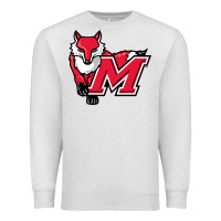 Oatmeal Heather marist red foxes Premium Sweatshirt - linhVisuals