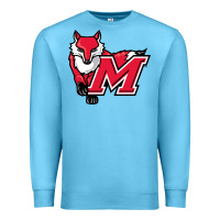 Ocean Blue marist red foxes Premium Sweatshirt - linhVisuals