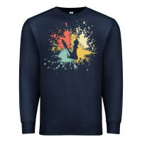 Navy chess t  shirt c h e s s i n k s p l a s h t  shirt Premium Sweatshirt - linhVisuals