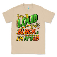 Mushroom Say it loud i'm black and i'm proud Classic Tee - HowdyJamesFarm