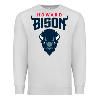 Dove Grey howard bison Premium Sweatshirt - linhVisuals