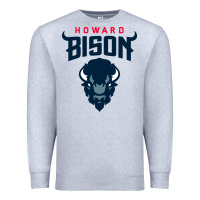 Heather Grey howard bison Premium Sweatshirt - linhVisuals