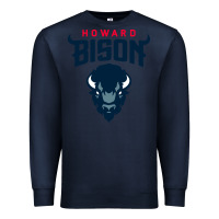 Navy howard bison Premium Sweatshirt - linhVisuals