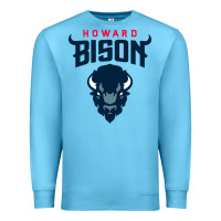 Ocean Blue howard bison Premium Sweatshirt - linhVisuals