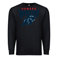 Black howard bison Premium Sweatshirt - linhVisuals