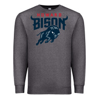 Charcoal Heather howard bison Premium Sweatshirt - linhVisuals