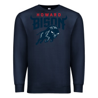 Navy howard bison Premium Sweatshirt - linhVisuals