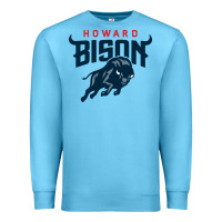 Ocean Blue howard bison Premium Sweatshirt - linhVisuals