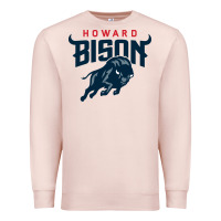 Pale Pink howard bison Premium Sweatshirt - linhVisuals