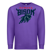 Purple howard bison Premium Sweatshirt - linhVisuals