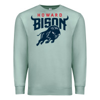 Seafoam howard bison Premium Sweatshirt - linhVisuals