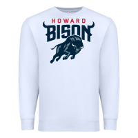 White howard bison Premium Sweatshirt - linhVisuals