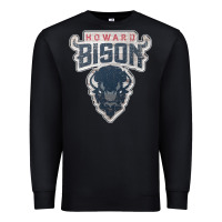 Black howard bison Premium Sweatshirt - linhVisuals
