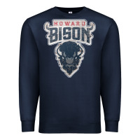 Navy howard bison Premium Sweatshirt - linhVisuals