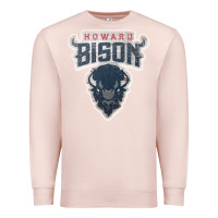 Pale Pink howard bison Premium Sweatshirt - linhVisuals