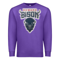 Purple howard bison Premium Sweatshirt - linhVisuals