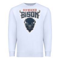 White howard bison Premium Sweatshirt - linhVisuals