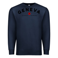 Navy geneva switzerland clothing gifts and souvenirs Premium Sweatshirt - linhVisuals