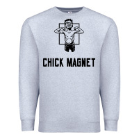 Heather Grey chick magnet Premium Sweatshirt - linhVisuals