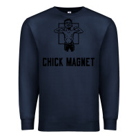 Navy chick magnet Premium Sweatshirt - linhVisuals