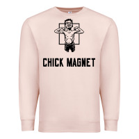 Pale Pink chick magnet Premium Sweatshirt - linhVisuals