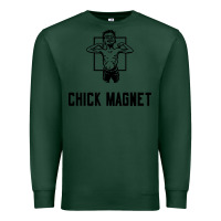 Sports Green chick magnet Premium Sweatshirt - linhVisuals
