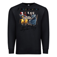 Black Horror friends Premium Sweatshirt - linhVisuals