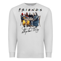 Dove Grey Horror friends Premium Sweatshirt - linhVisuals