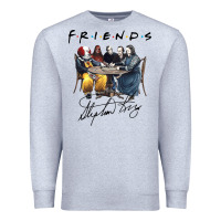 Heather Grey Horror friends Premium Sweatshirt - linhVisuals