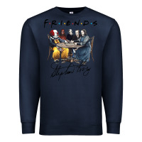 Navy Horror friends Premium Sweatshirt - linhVisuals