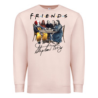 Pale Pink Horror friends Premium Sweatshirt - linhVisuals