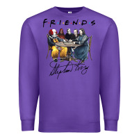 Purple Horror friends Premium Sweatshirt - linhVisuals
