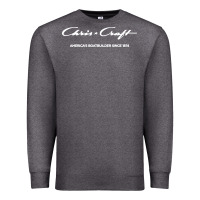 Charcoal Heather chris boat company Premium Sweatshirt - linhVisuals