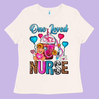 One Loved Nurse Valentines Day Frappe Coffee Ladies Tee Designed By Fadigitalartstudio